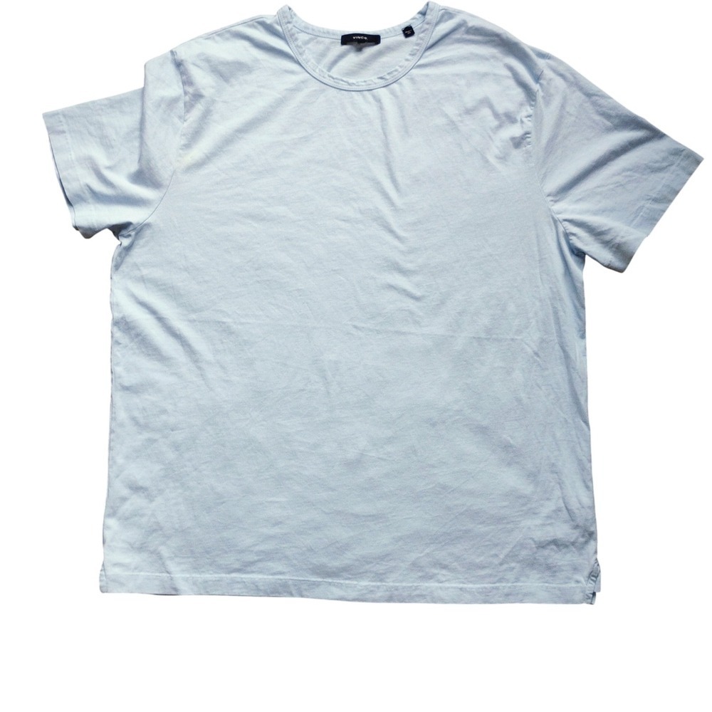 NWOT Vince Mens T Shirt Size XXL Light Blue Crew Neck Casual Basic